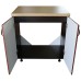 Masca pentru chiuveta cu 2 usi 80 cm Zebra, Wenge/MDF Cedru Mustata, cu blat Artar 80 x 85 x 60